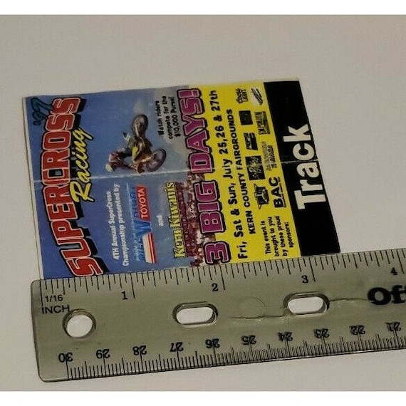 1997 スーパークロス レース チケット 半券 オートバイ 7 月 25 日 26