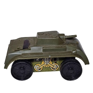 Vintage Marx Toys Tank Wind Up Tin Plastic Army Toy For Restoration Or Parts