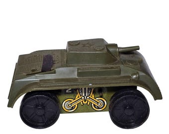 ブリキ製 1960年代 軽戦車 MF-721 シャア専用 フリクショントイ