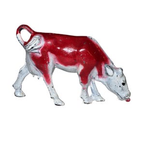 Vintage Manoil Toy Soldier M215 Cow My Ranch Series Antique Dimestore