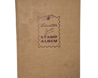 Album znaczków "White Ace Educator Junior" z 1952 roku, wydanych w ramach programu "Znaczki pocztowe"