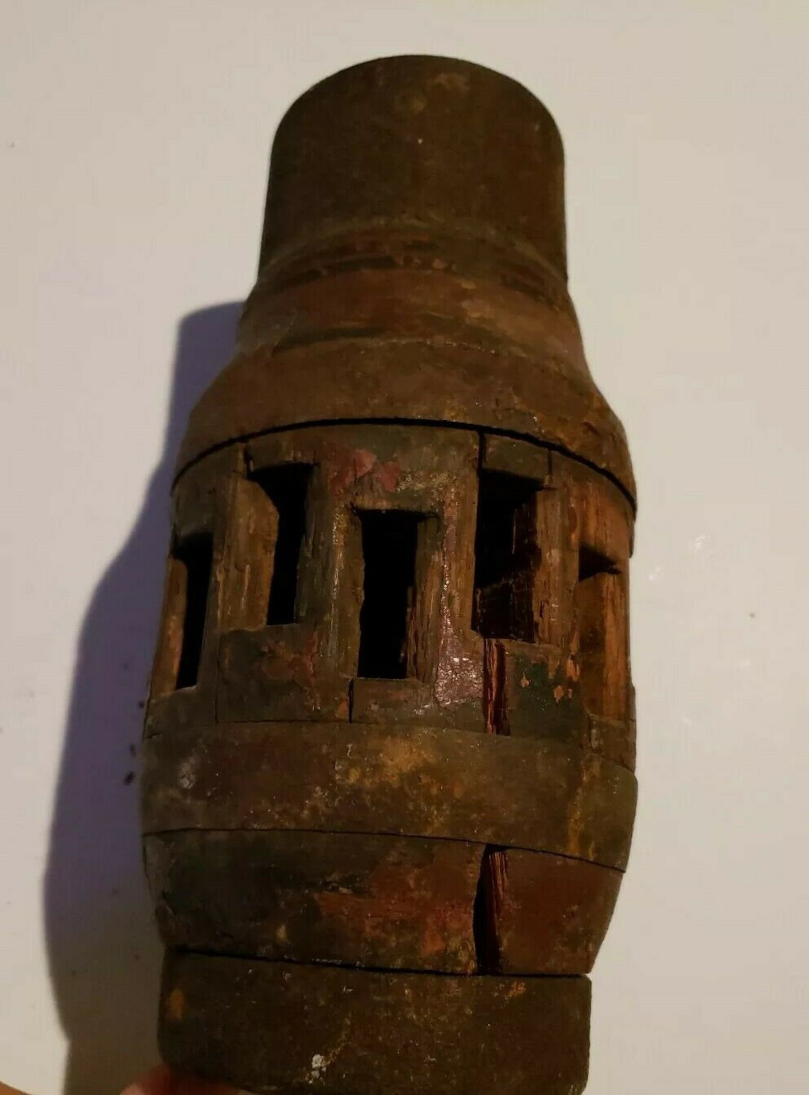 Antique Wagon Wheel Hub Heavy Wood an Iron 14 Spokes Vintage Etsy