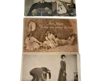 Antique Postcards Risque Sexy Flirty Naughty 1900s Milton PA James