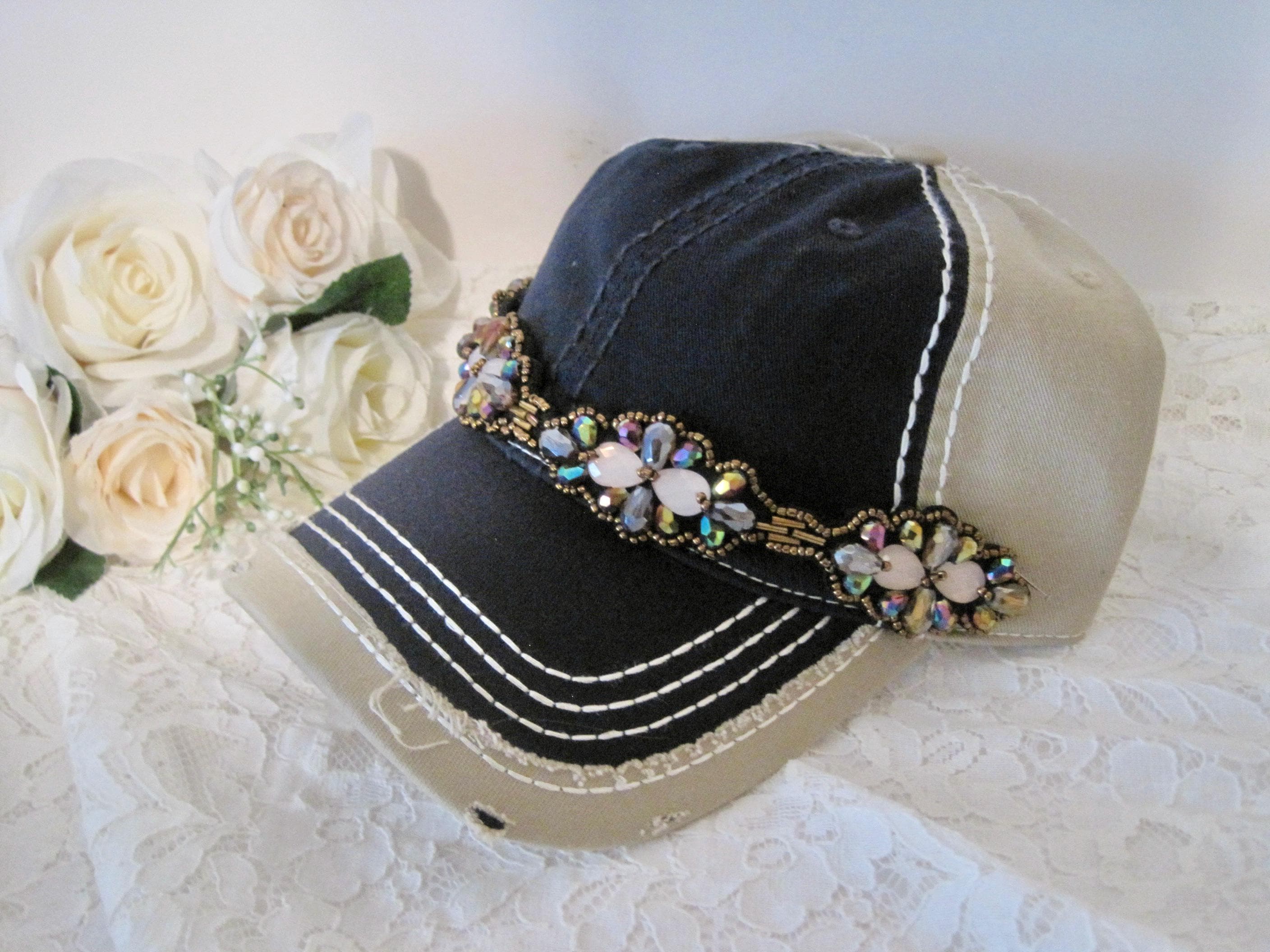 Lakeside Vultures Custom Rhinestone Cadet Hat Bling Cadet Hats - Etsy main image 2