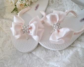 Adult Youth Toddler Flip Flops Bridal Wedding Flip Flops Receptions Flip Flops Brides Flip Flops Flower Girl Flip Flops Baby Flip Flops