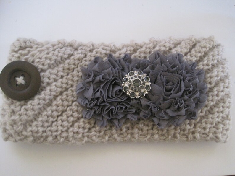 Adorne Winter Racing Boucle Headband in Tan AHD0961 main image 0