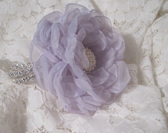 Lavender Little Girl Rhinestone Corsage Father Daughter Dance Pearl and Rhinestone Accent Wedding Accessories First Communion Easter Corsage