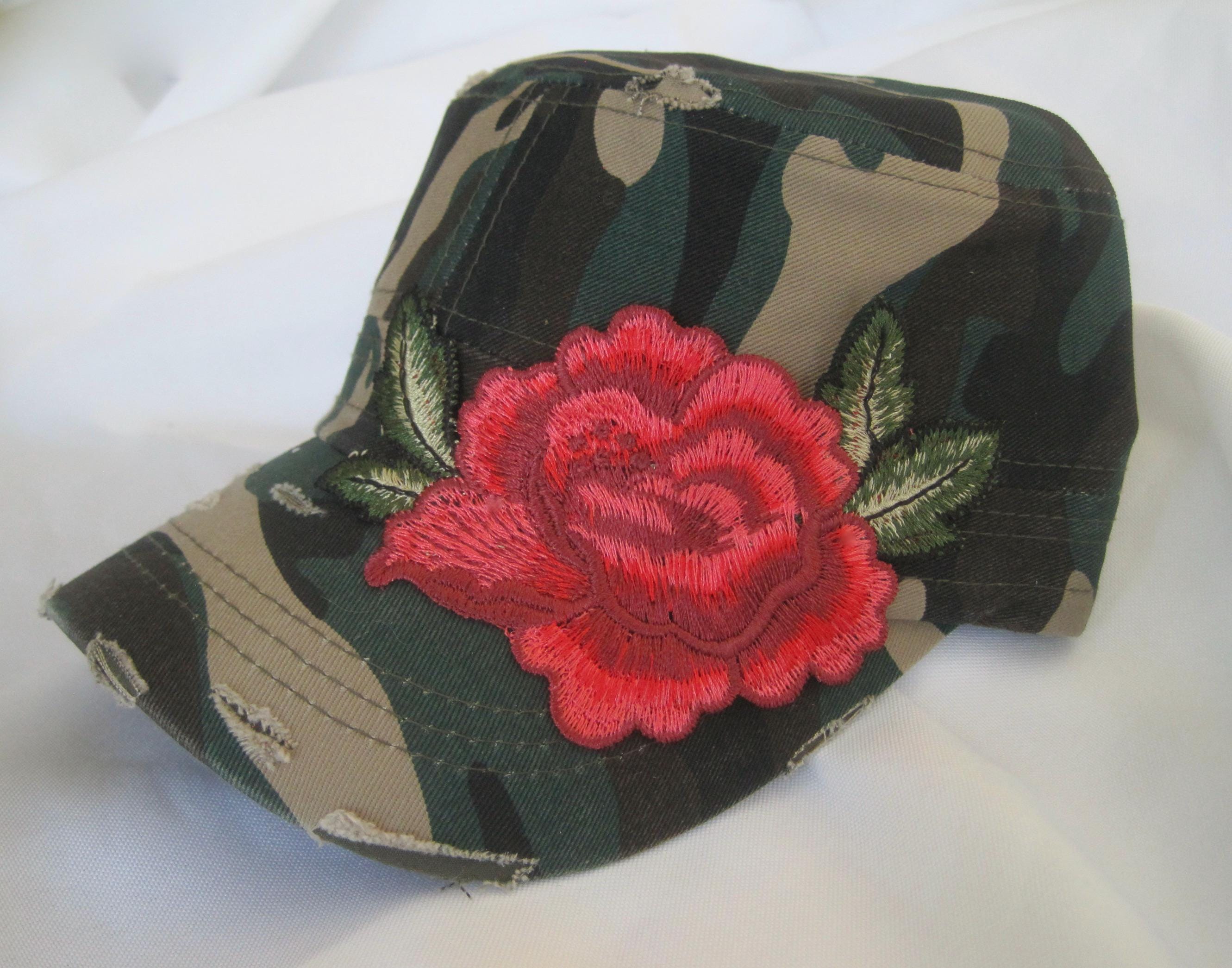 帽子 Flower camo cap greeny Camo Flower Hat - Etsy