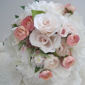 Bridal Bouquet, Wedding Bouquet, Brides Bouquet, Wedding Flowers, Clutch Bouquet, Pink and White Bouquet, Bridal Flowers, Bride Pink Bouquet