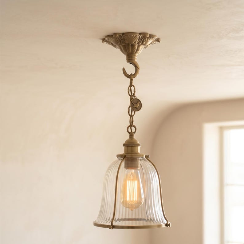 Kit de canopla de teto em cobre maciço com gancho, suporte ornamentado dourado para luminária, placa decorativa para lustre para pendurar luzes. imagem 3