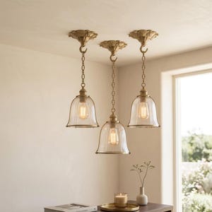Kit de canopla de teto em cobre maciço com gancho, suporte ornamentado dourado para luminária, placa decorativa para lustre para pendurar luzes. imagem 4