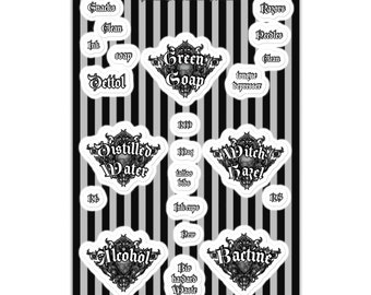 Tattoo Label Sticker sheet