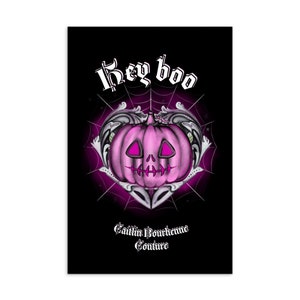 Hey boo Imprimé citrouille rose