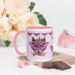 Moth Mug with Color Inside