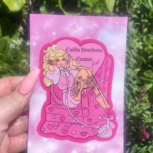 Cartolina standard con bambola tatuata