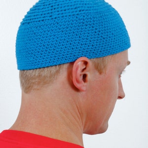 Cotton Turquoise Skullcap / Yamaka / Kufi