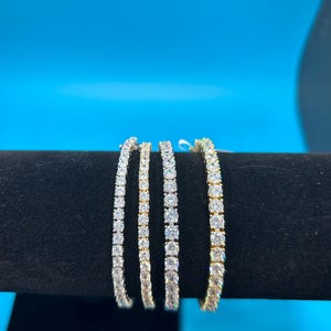 Tennis Bracelets 3mm&4mm for Women /Men VVS Cz Diamond Bracelet.
