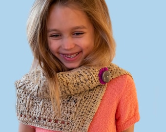 Crochet Cowl Pattern- Crochet Scarf Pattern- Shawl Crochet Pattern- Easy Pattern