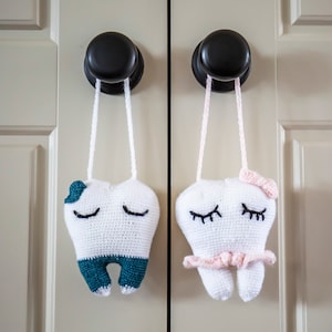 Zahnfee Amigurumi Häkelanleitungen PDF-Set für Mädchen und Jungen, Zahnfee-Kissen-Muster