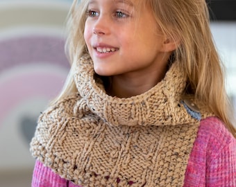 Cowl Knitting Pattern- Knit Scarf Pattern- Shawl Knitting Pattern