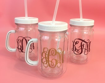 Download Mason jar monogram | Etsy