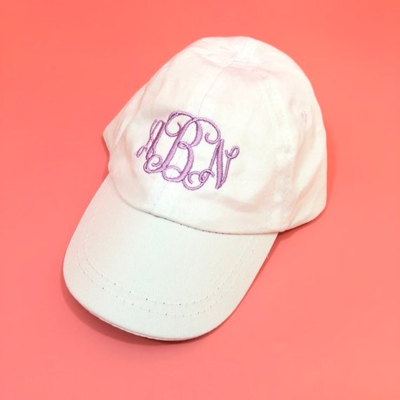 monogrammed baby baseball cap