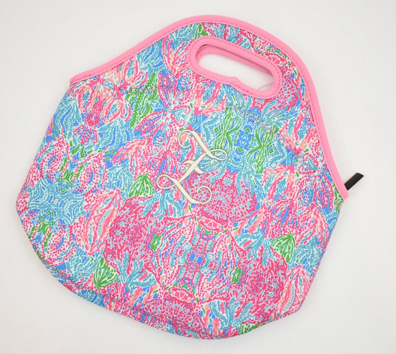 Monogrammed Lilly Inspired Lunch Bag