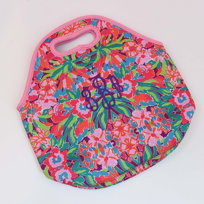 Monogrammed Lilly Inspired Lunch Bag