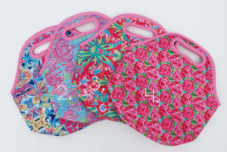 Monogrammed Lilly Inspired Lunch Bag