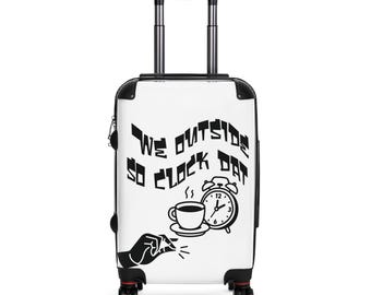 We Outside 90 O'Clock Tea Clock Suitcase | Travel Luggage
