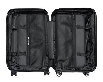 Maleta vintage con diseño de velero / Equipaje náutico con ilustración de barco