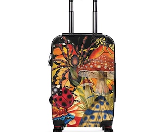 Mushroom & Insect Suitcase | Travel Luggage