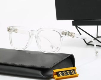 Okulary z gotyckim krzyżem i kwiatowymi oprawkami Vintage Punk Optica Eyewear Prezent dla niego/niej