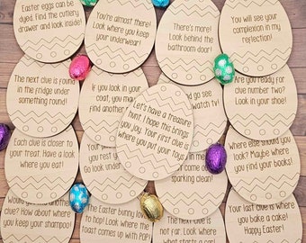 Easter Egg Scavenger Hunt GLOWFORGE Laser Cut File svg Bunny for kids children