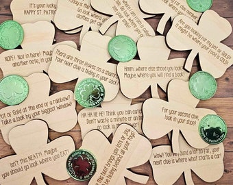 St. Patrick's Day Leprechaun Scavenger Hunt GLOWFORGE Laser Cut File svg