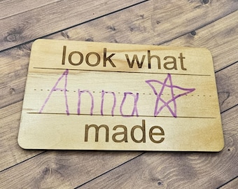 Look what I made magnet SVG file Digital Download for Lasers