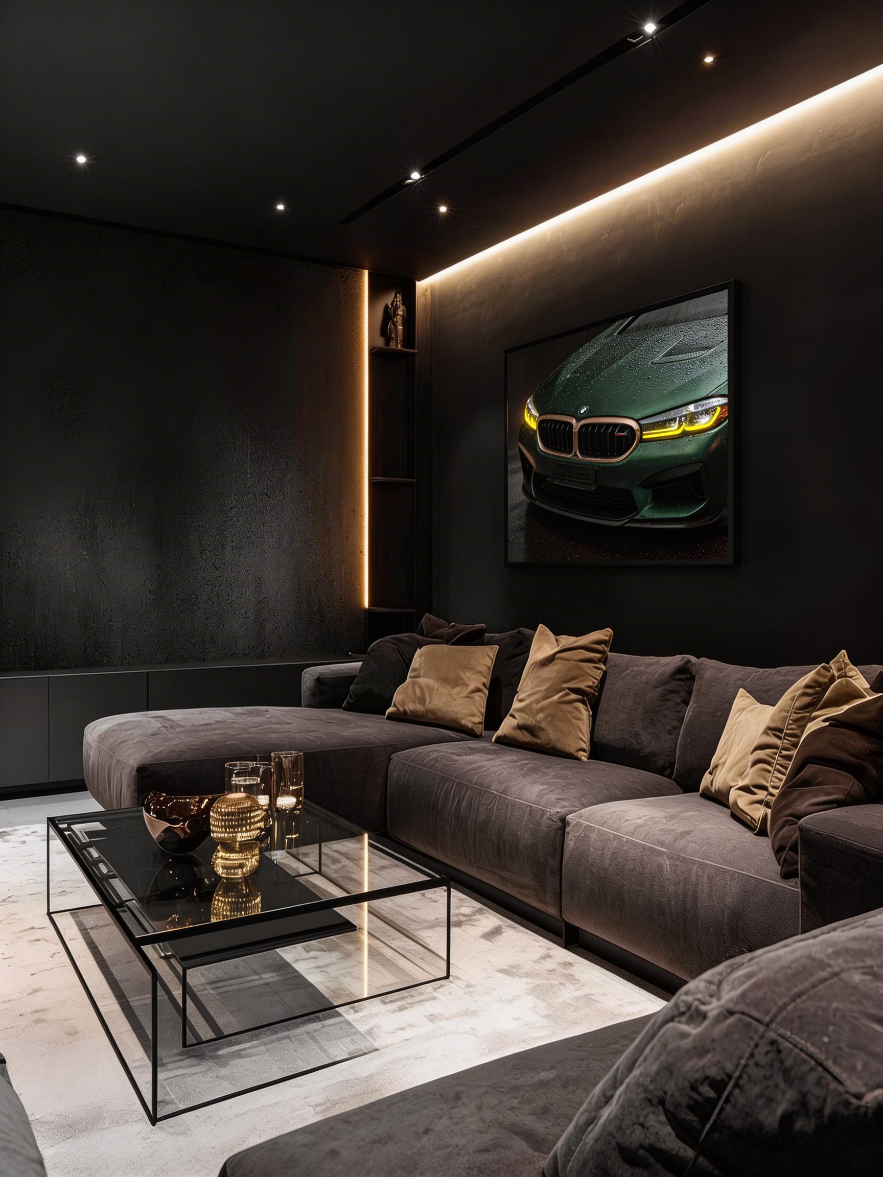 LED Car Frame – Supercar Neon Light Wall Art – Car Lover Gift – Garage ...