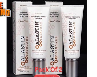 Pack of 2 Alastin HydraTint Pro Mineral Sunscreen SPF 36 | Hydrating Broad Spectrum SPF Anti-Aging Sun Protection 3.2oz Exp-04/2027 New