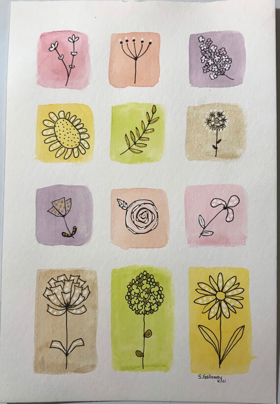 10+ Easy Flower Doodle