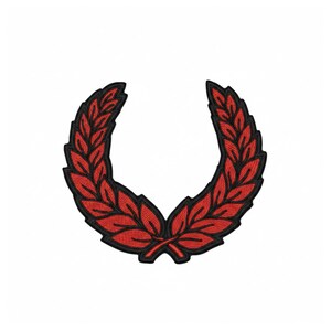 Gold Laurel Wreath Embroidered Patch | Military Tactical Badge Honor Symbol