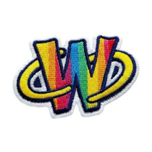 Parche bordado WV Rainbow Varsity / Aplique colorido para chaqueta, gorra o mochila