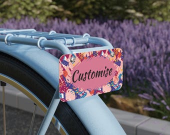 Custom Name Front Mini License Plate for Bycycle,Bikes and Kids Car, Car Accessories