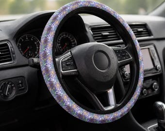 Antisliphandgreep bloemen autostuurhoes, auto-accessoires dames, cadeau voor haar