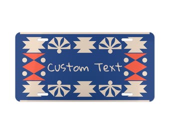 Plaque d'immatriculation avant arrière personnalisée en aluminium | Accessoires de voiture personnalisés, cadeau pour les amateurs de voitures