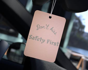 No beses, la seguridad es lo primero: etiqueta ambientadora para coche, ambientador retro con aroma y accesorios para coche.