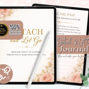 Let Go Journal Printable, Emotional Healing Workbook, Self Reflection Planner (Digital Download)