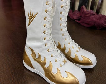Wrestling Long Boots for Athletes – Performance Sports Gear, Durable Martial Arts Footwear, Ideal Gift for Wrestlers