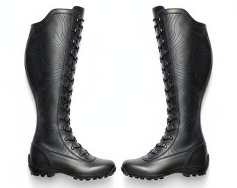 Botas de lucha libre de cuero auténtico – Calzado de entrenamiento y competición para hombres y mujeres