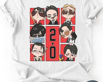 Chibi Mafia Squad PNG, coole Anime Boys Sublimationsdesign, Gangster Cartoon digitaler Download, Print on Demand T-Shirt-Datei, Grafik-T-Shirt