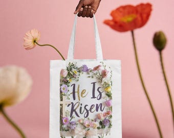 He Is Risen PNG, Christian Easter Floral Wildflower